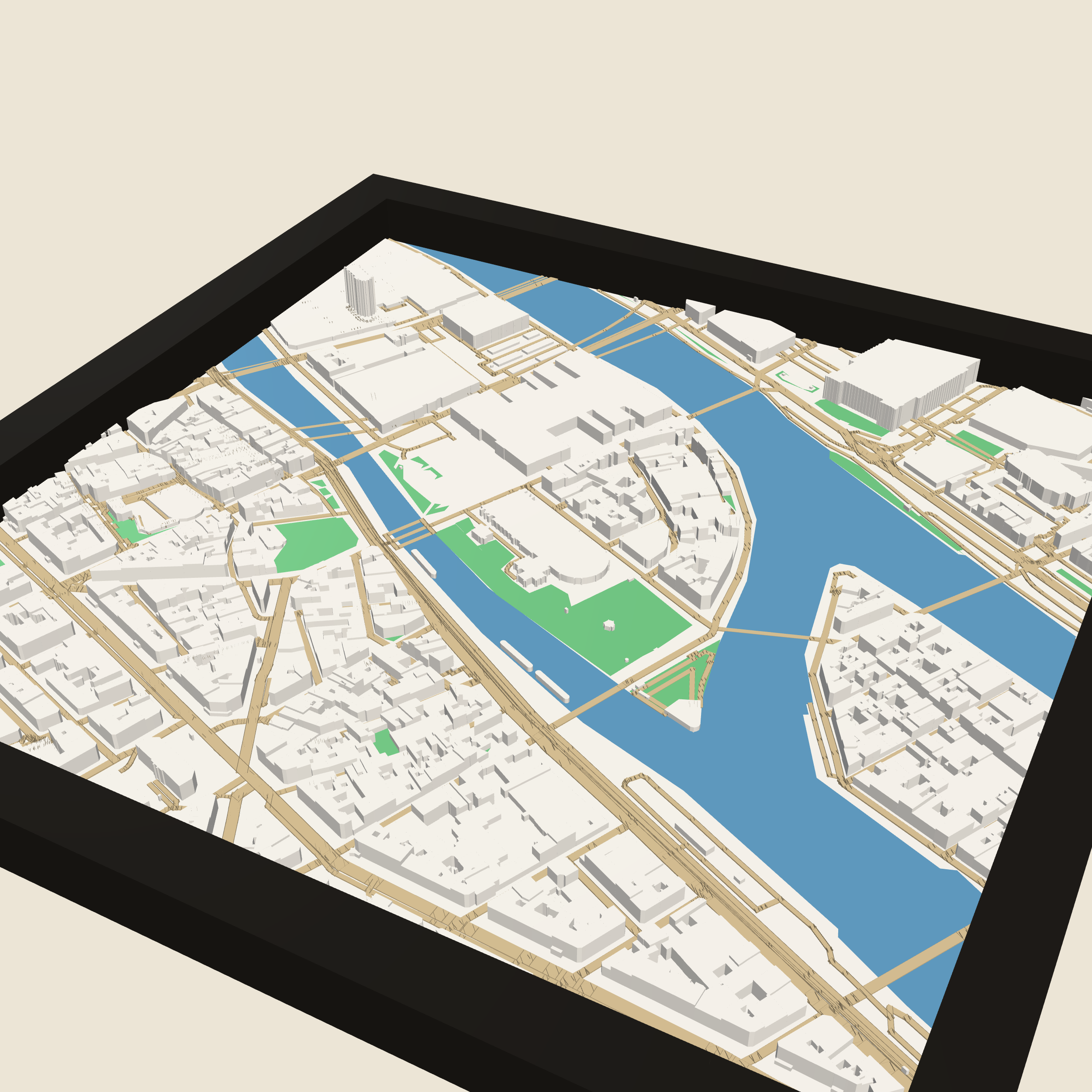 3D Stadskaart Parijs